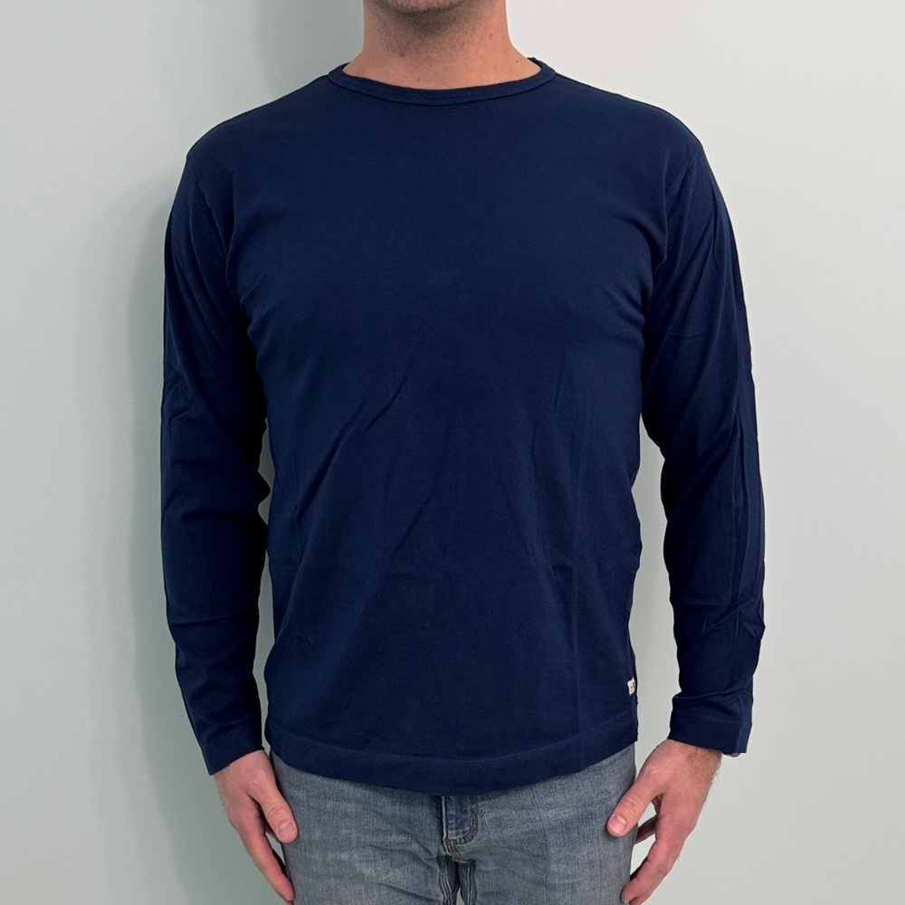Men's Classic Navy Long Sleeve Tee